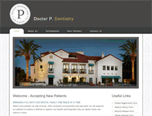 Tablet Screenshot of doctorpdentistry.com